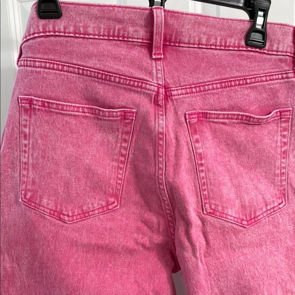 GAP - CHEEKY STRAIGHT HIGH RISE - Women's Jeans - Size 29 / 8 Tall - Pink! - Picture 14 of 14